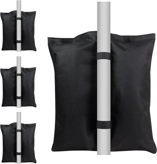Verzwaringszakken 4 stuks vulbaar met zand – gewichtszakken – trampoline en paviljoen accessoires - happygetfit.com