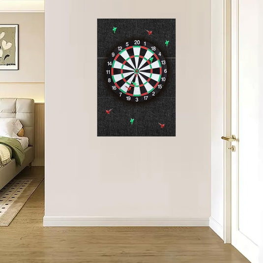 Vilten dartbord achterwand 6 stuks 30 x 30 cm met zelfklevende beschermpanelen – dartwandtegels – dartbordbescherming - happygetfit.com