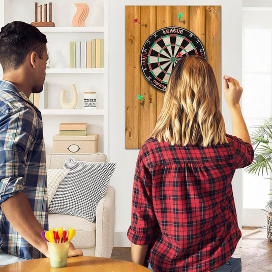 Vilten dartbord beschermpanelen 6 stuks 30 x 30 cm met zelfklevende achterkant – dartwandafwerking – dartbeschermtegels - happygetfit.com