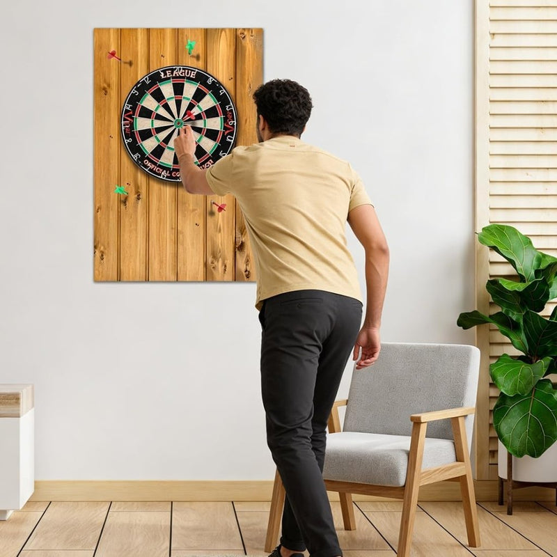 Laad afbeelding in Galerijviewer, Vilten dartbord beschermpanelen 6 stuks 30 x 30 cm met zelfklevende achterkant – dartwandafwerking – dartbeschermtegels - happygetfit.com
