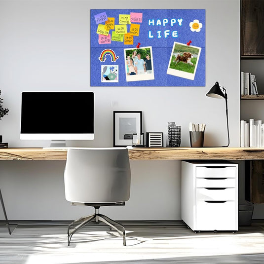 Vilten dartbord beschermpanelen 6 stuks 30 x 30 cm met zelfklevende achterkant – dartwandafwerking – dartbeschermtegels - happygetfit.com