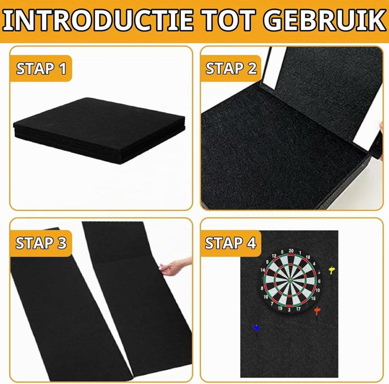 Bild im Galerie-Viewer laden, Vilten dartwandtegels 6 stuks 30 x 30 cm met zelfklevende achterkant en 12 mm dikte – dartisolatie – wandbekleding - happygetfit.com
