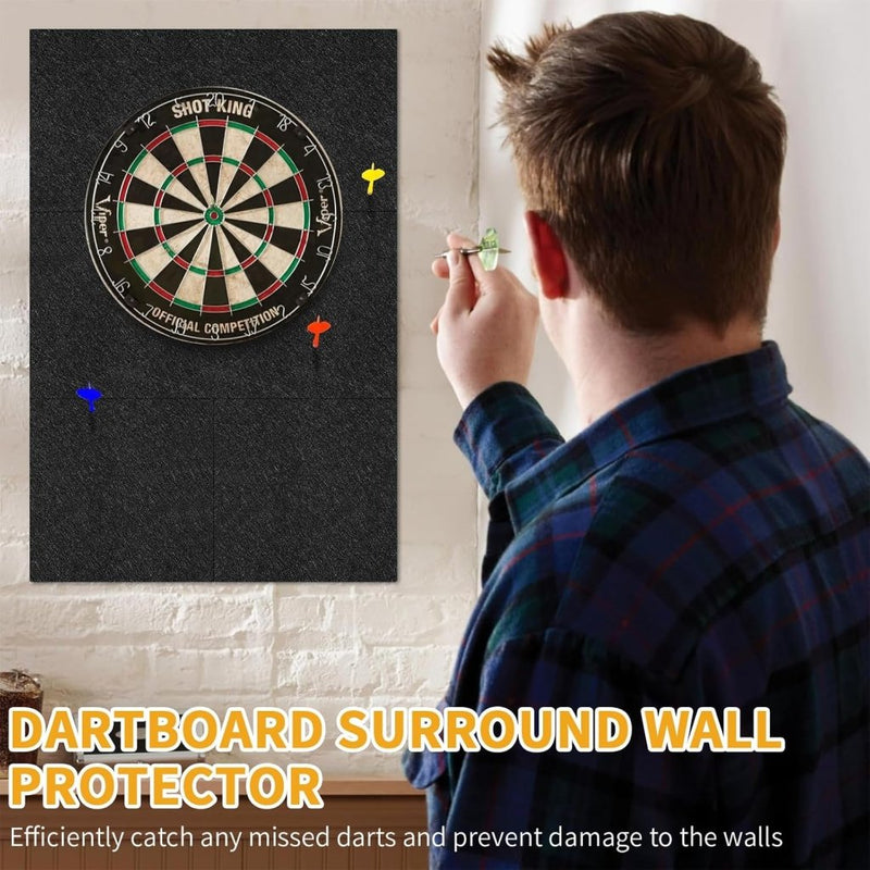 Bild im Galerie-Viewer laden, Vilten dartwandtegels 6 stuks 30 x 30 cm met zelfklevende achterkant en 12 mm dikte – dartisolatie – wandbekleding - happygetfit.com
