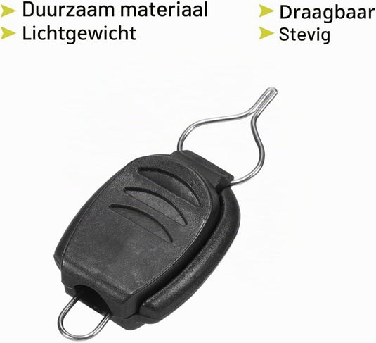 Vislijnhouders 10 stuks voor baitcasting molens zwart – lijnclips – vislijn stoppers – hengelsport onderdelen - happygetfit.com
