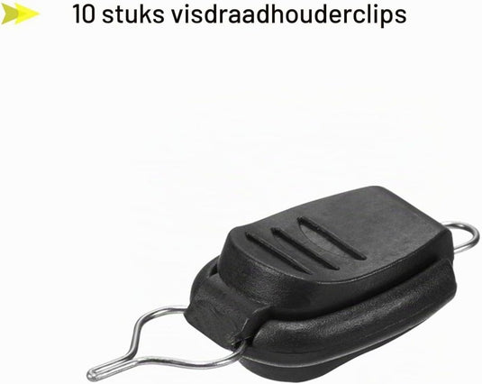 Vislijnhouders 10 stuks voor baitcasting molens zwart – lijnclips – vislijn stoppers – hengelsport onderdelen - happygetfit.com