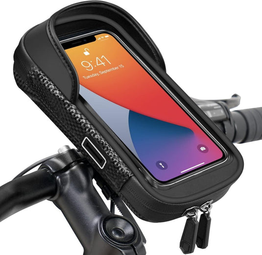 Vitalismo Fiets Telefoonhouder Waterdicht Fietsstuurtas - Fietshouder Smartphone Touchscreen Fietstelefoonhouder Stuurtas Fietstas Stuur 360° Rotatie Regenhoes Opslagruimte voor Telefoon tot 7 inch - happygetfit.com