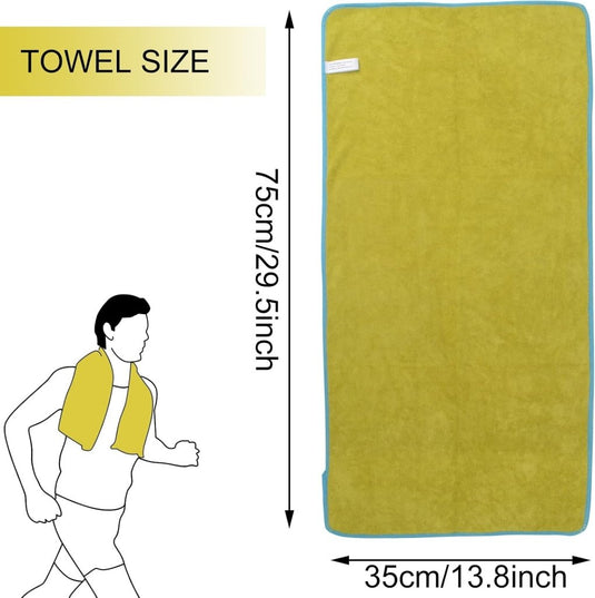 VIVOTE Microvezel handdoeken, grijs, sporthanddoek, superabsorberend, sneldrogend, fitnesshanddoek, perfecte sporthanddoek, strandhanddoek, reishanddoek en badhanddoeken, 35 cm x 75 cm, 3 stuks - happygetfit.com