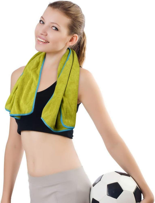 VIVOTE Microvezel handdoeken, grijs, sporthanddoek, superabsorberend, sneldrogend, fitnesshanddoek, perfecte sporthanddoek, strandhanddoek, reishanddoek en badhanddoeken, 35 cm x 75 cm, 3 stuks - happygetfit.com