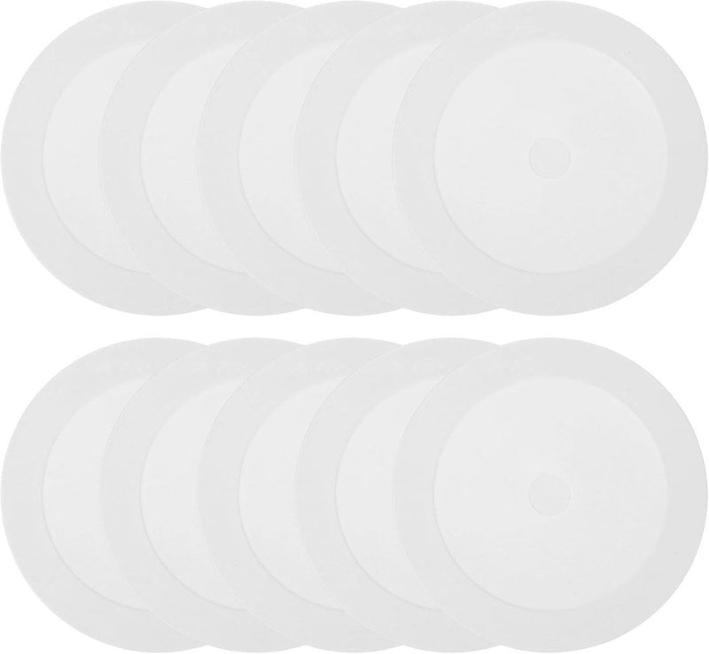 Load image into Gallery viewer, Vloermarkers 10 stuks 15,5 cm antislip wit – platte trainingskegels – voetbal basketbal accessoires - happygetfit.com
