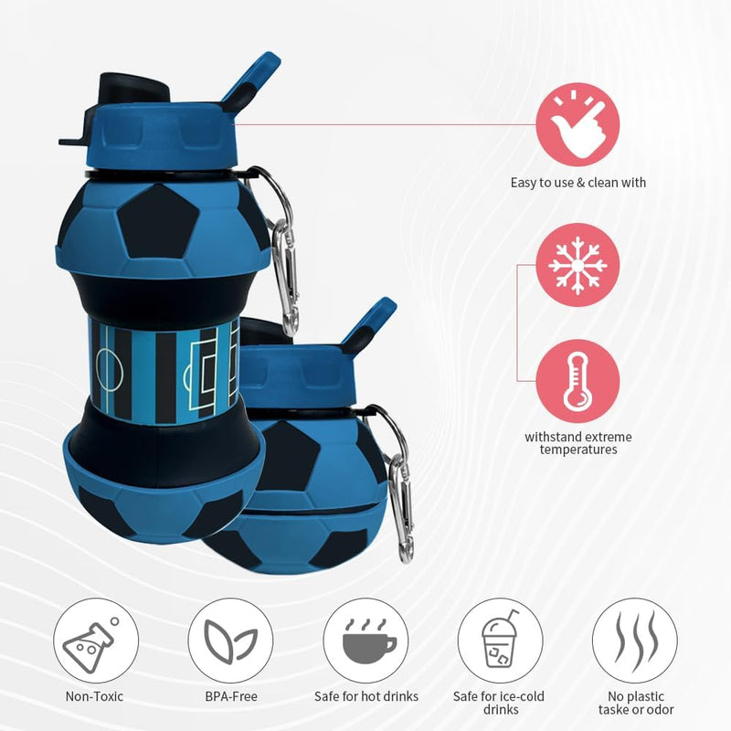 Chargez l'image dans la visionneuse de la galerie, Voetbal drinkfles met rietje 550 ml - happygetfit.com
