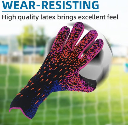 Voetbal Goalkeeper Handschoenen voor jongens, kinderen, volwassenen, voetbalkeeperset, premium keepershandschoenen, super grip en bescherming, maat 6/7/8/9/10 - happygetfit.com