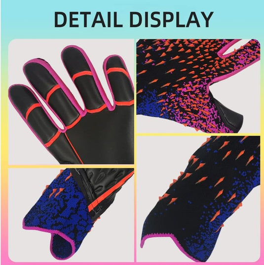 Voetbal Goalkeeper Handschoenen voor jongens, kinderen, volwassenen, voetbalkeeperset, premium keepershandschoenen, super grip en bescherming, maat 6/7/8/9/10 - happygetfit.com