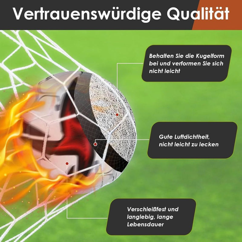 Load image into Gallery viewer, Voetbal maat 5 rood voor binnen en buiten - happygetfit.com
