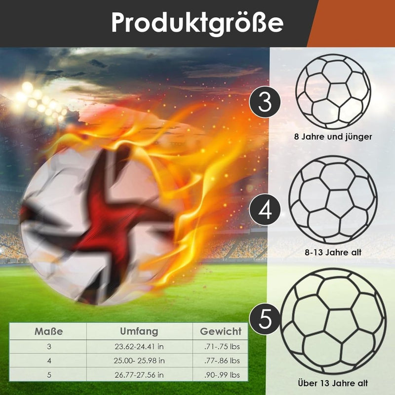 Load image into Gallery viewer, Voetbal maat 5 rood voor binnen en buiten - happygetfit.com
