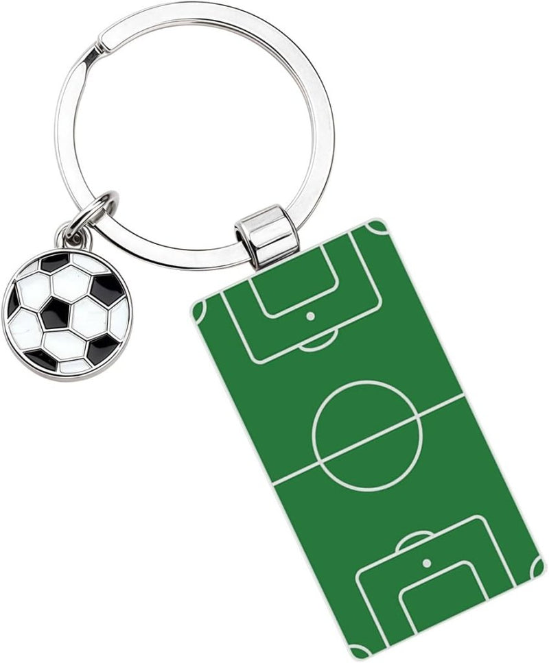 Chargez l'image dans la visionneuse de la galerie, Voetbal sleutelhanger met metalen hanger - happygetfit.com
