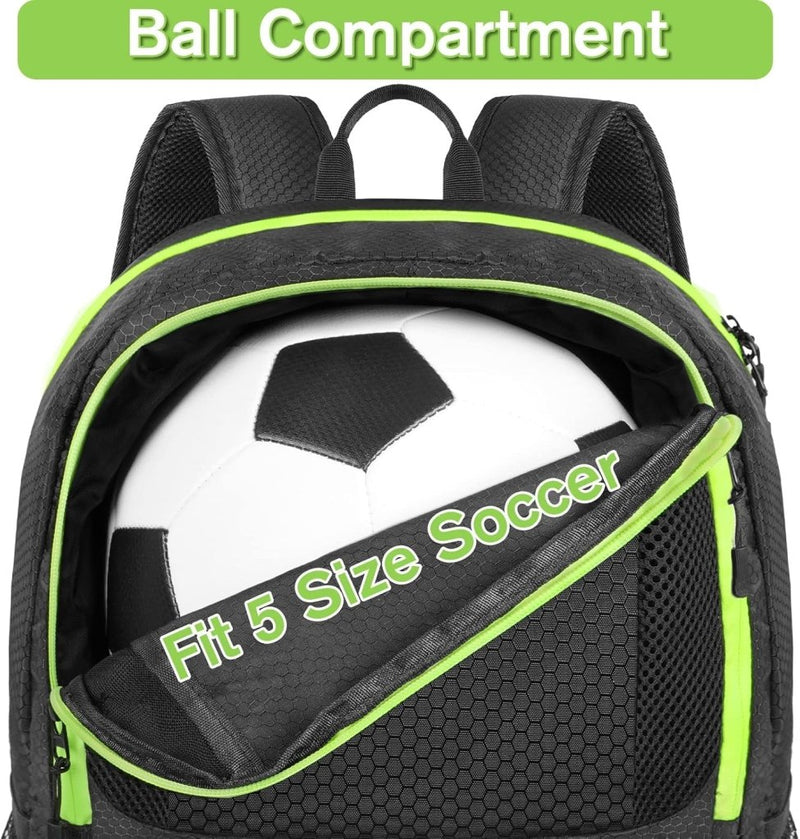Chargez l'image dans la visionneuse de la galerie, Voetbalrugzak zwart met bal- en schoenenvak - happygetfit.com
