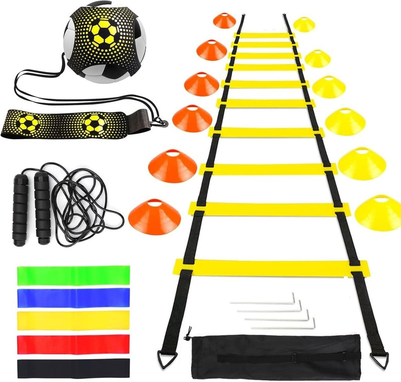Load image into Gallery viewer, Voetbaltrainingsset met coördinatieladder en accessoires - happygetfit.com
