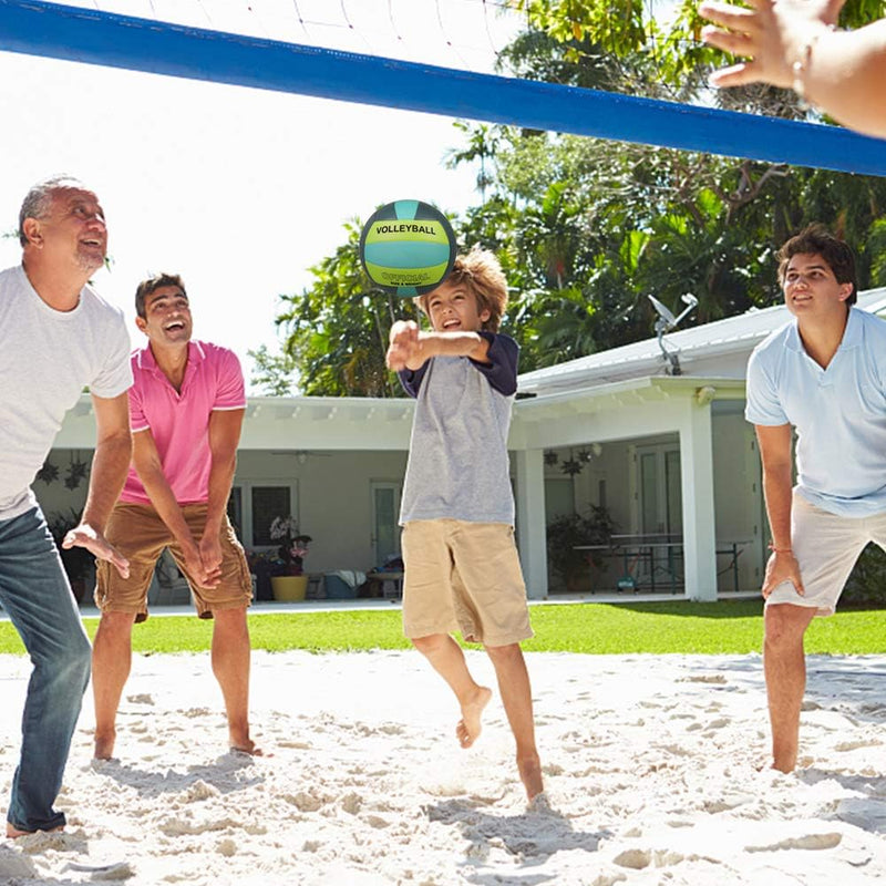 Load image into Gallery viewer, Volleybal maat 5 PU leer zacht indoor outdoor volleyballen sport training spel spelen bal voor beginners, tieners en volwassenen, 8,2 - happygetfit.com
