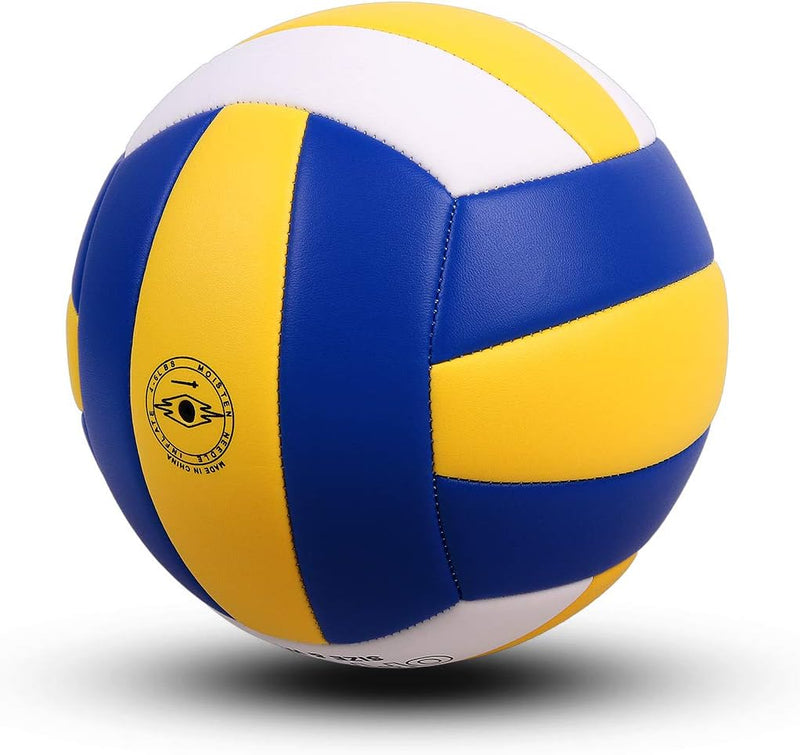 Load image into Gallery viewer, Volleybal maat 5 PU leer zacht indoor outdoor volleyballen sport training spel spelen bal voor beginners, tieners en volwassenen, 8,2 - happygetfit.com
