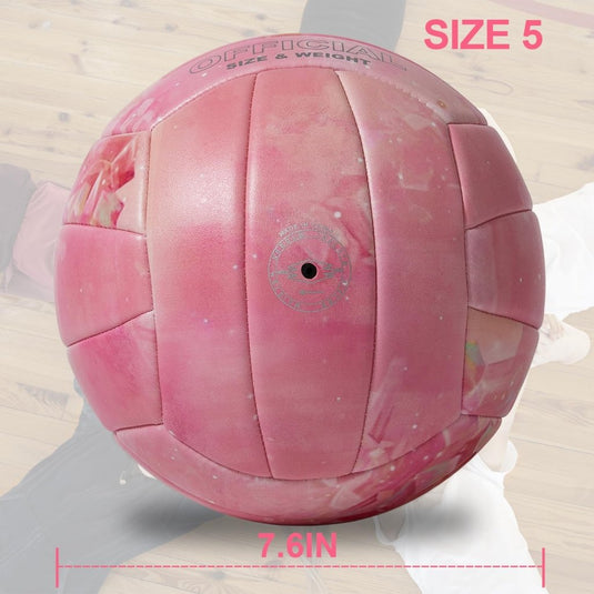 Volleyball Size 5 PU Leather Soft Indoor Outdoor Volleyballs Sports Training Game Play Ball for Beginner, Teenager, Adult, 8.2 - happygetfit.com
