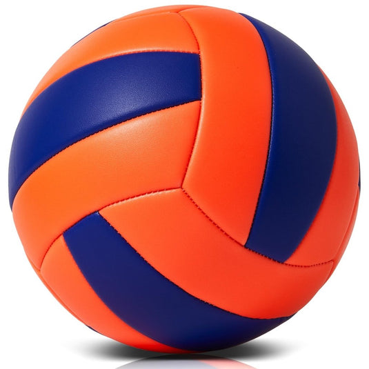 Volleyball Size 5 PU Leather Soft Indoor Outdoor Volleyballs Sports Training Game Play Ball for Beginner, Teenager, Adult, 8.2 - happygetfit.com