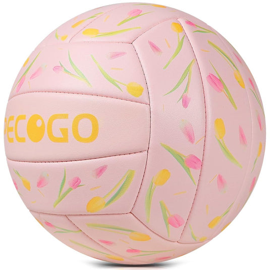 Volleyball Size 5 PU Leather Soft Indoor Outdoor Volleyballs Sports Training Game Play Ball for Beginner, Teenager, Adult, 8.2 - happygetfit.com