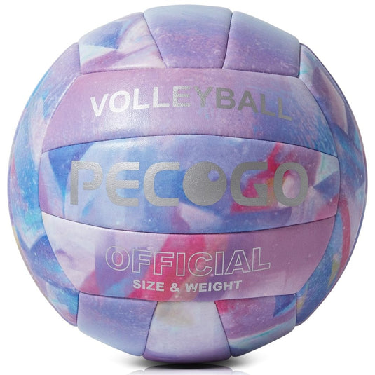 Volleyball Size 5 PU Leather Soft Indoor Outdoor Volleyballs Sports Training Game Play Ball for Beginner, Teenager, Adult, 8.2 - happygetfit.com