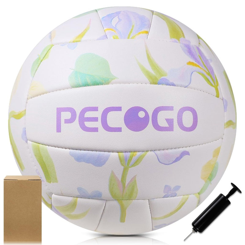 Laad afbeelding in Galerijviewer, Volleyball Size 5 PU Leather Soft Indoor Outdoor Volleyballs Sports Training Game Play Ball for Beginner, Teenager, Adult, 8.2 - happygetfit.com
