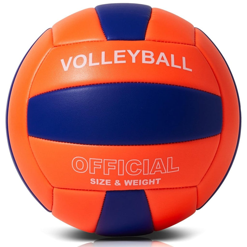 Laad afbeelding in Galerijviewer, Volleyball Size 5 PU Leather Soft Indoor Outdoor Volleyballs Sports Training Game Play Ball for Beginner, Teenager, Adult, 8.2 - happygetfit.com
