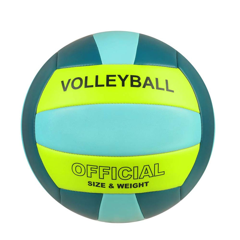 Laad afbeelding in Galerijviewer, Volleyball Size 5 PU Leather Soft Indoor Outdoor Volleyballs Sports Training Game Play Ball for Beginner, Teenager, Adult, 8.2 - happygetfit.com

