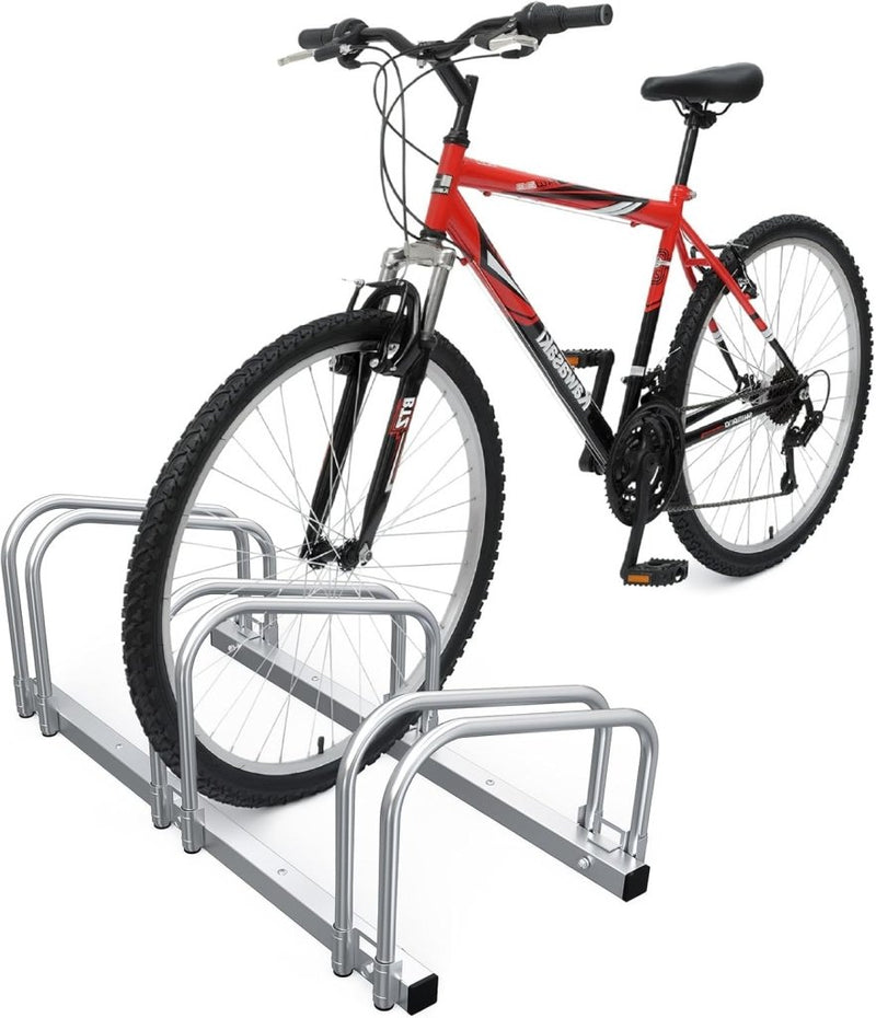 Load image into Gallery viewer, VOUNOT 3 Bike Stand Floor or Wall mounted bike rack for garage Bicycle Parking rack Cycle Storage Locking Stand - happygetfit.com
