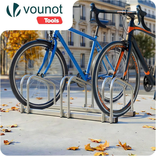 VOUNOT 3 Bike Stand Floor or Wall mounted bike rack for garage Bicycle Parking rack Cycle Storage Locking Stand - happygetfit.com