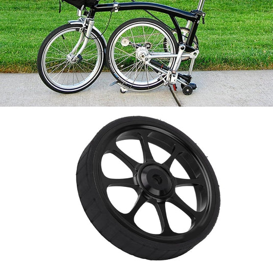 Vouwfiets transportwiel 82 mm van aluminium met ingebouwd lager voor 3sixty fietsen – easywheel – fietsonderdelen - happygetfit.com