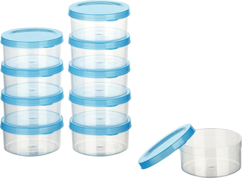 Laad afbeelding in Galerijviewer, Vriesdozen set van 10 stuks 0,5 liter lichtblauw - happygetfit.com
