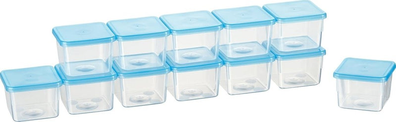 Laad afbeelding in Galerijviewer, Vriesdozen set van 10 stuks 0,5 liter lichtblauw - happygetfit.com
