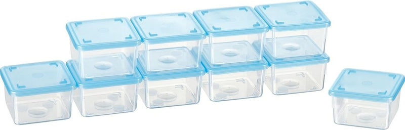 Laad afbeelding in Galerijviewer, Vriesdozen set van 10 stuks 0,5 liter lichtblauw - happygetfit.com

