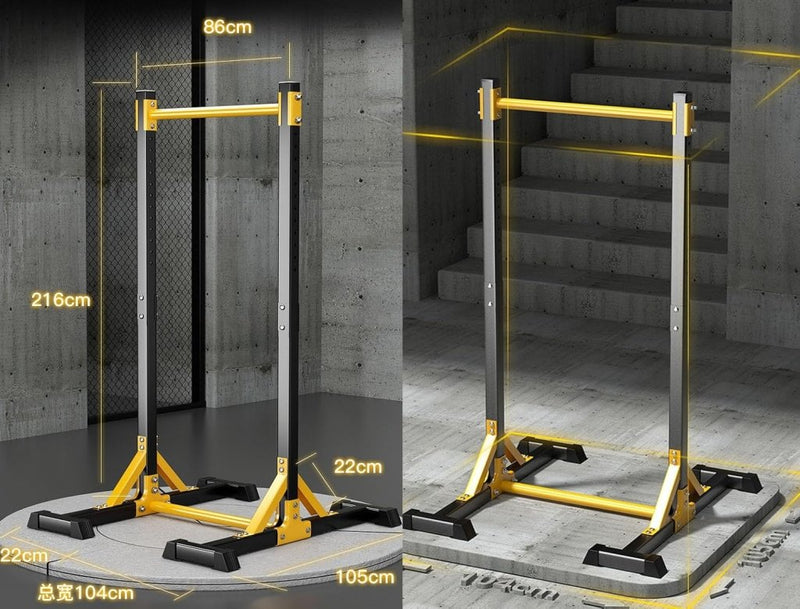 Load image into Gallery viewer, Vrijstaand pull-up station verstelbaar 150-210 cm tot 200 kg – optrekstang – krachtstation - happygetfit.com
