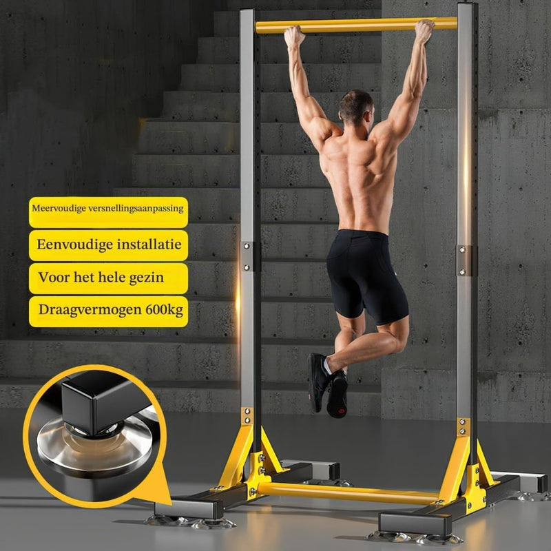 Load image into Gallery viewer, Vrijstaand pull-up station verstelbaar 150-210 cm tot 200 kg – optrekstang – krachtstation - happygetfit.com
