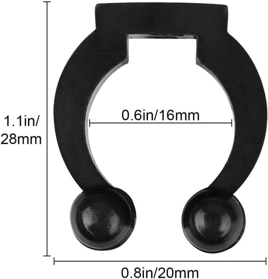 Wandclips voor hengels en biljartkeus 20 stuks - happygetfit.com