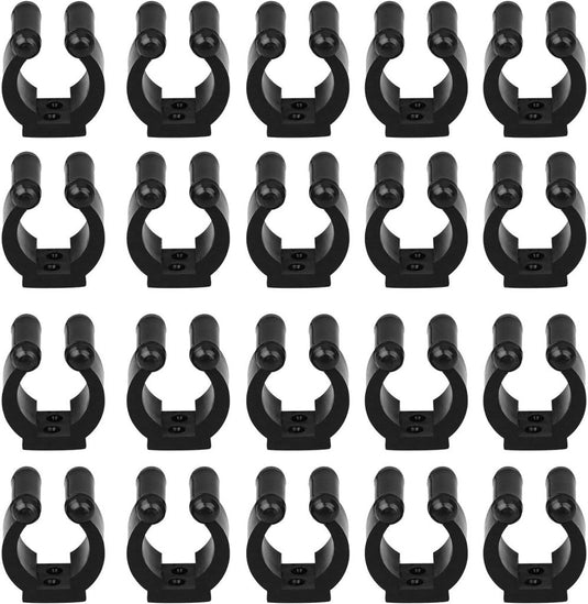 Wandclips voor hengels en biljartkeus 20 stuks - happygetfit.com