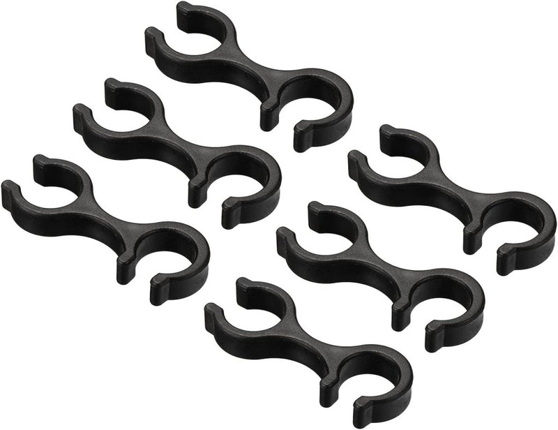 Chargez l'image dans la visionneuse de la galerie, Wandelstok clips 6 stuks voor 16-16,5 mm stokken zwart – trekkingstok houders – wandel accessoires - happygetfit.com
