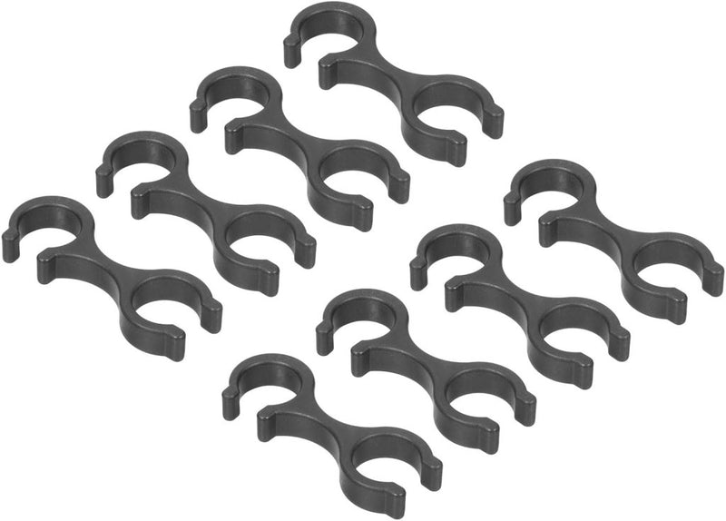 Chargez l'image dans la visionneuse de la galerie, Wandelstok clips 8 stuks voor 16-16,5 mm stokken zwart – trekkingstok houders – wandel accessoires - happygetfit.com
