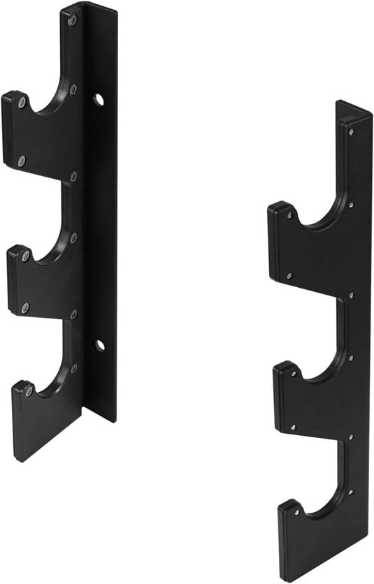 Wandgemonteerde halterstanghouder horizontaal set van 2 - happygetfit.com