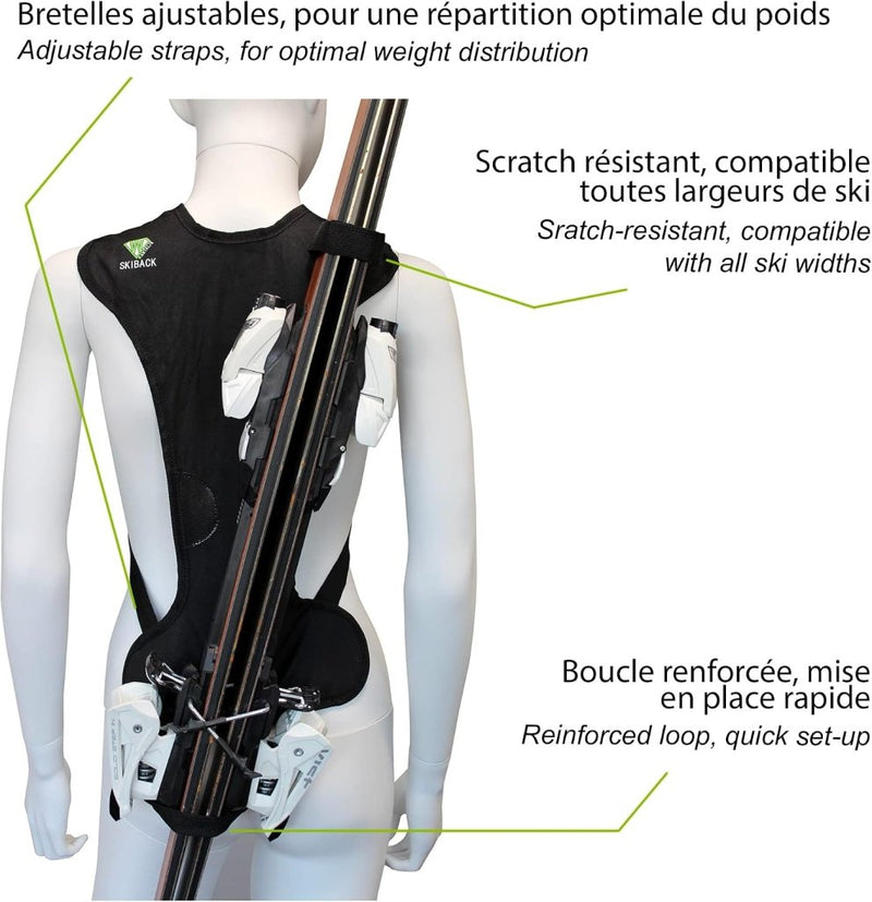 Laad afbeelding in Galerijviewer, Wantalis Skiback, de revolutionaire skihouder om beide handen vrij te houden - happygetfit.com
