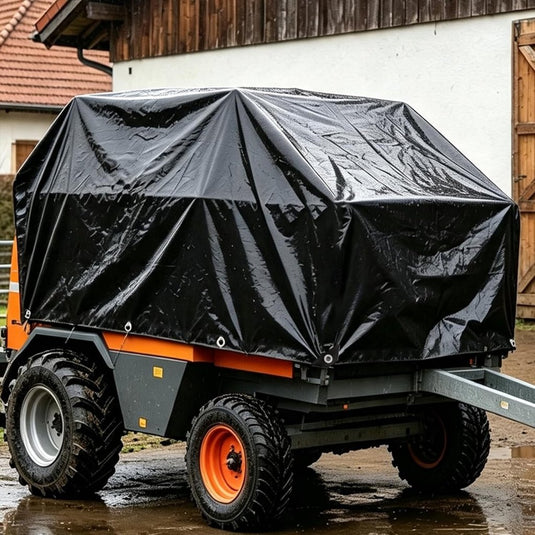 Waterdicht afdekzeil 2 x 5 meter 180 g/m² met versterkte randen – dekzeil – beschermzeil - happygetfit.com