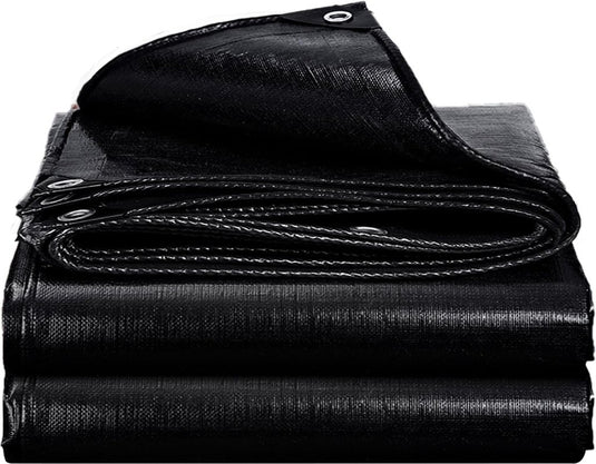 Waterdicht afdekzeil 2 x 5 meter 180 g/m² met versterkte randen – dekzeil – beschermzeil - happygetfit.com