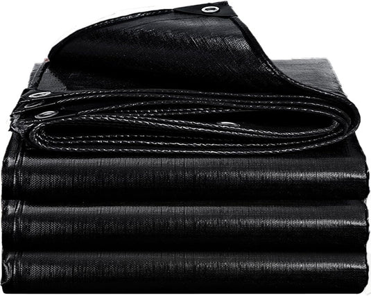 Waterdicht afdekzeil 2 x 5 meter 180 g/m² met versterkte randen – dekzeil – beschermzeil - happygetfit.com