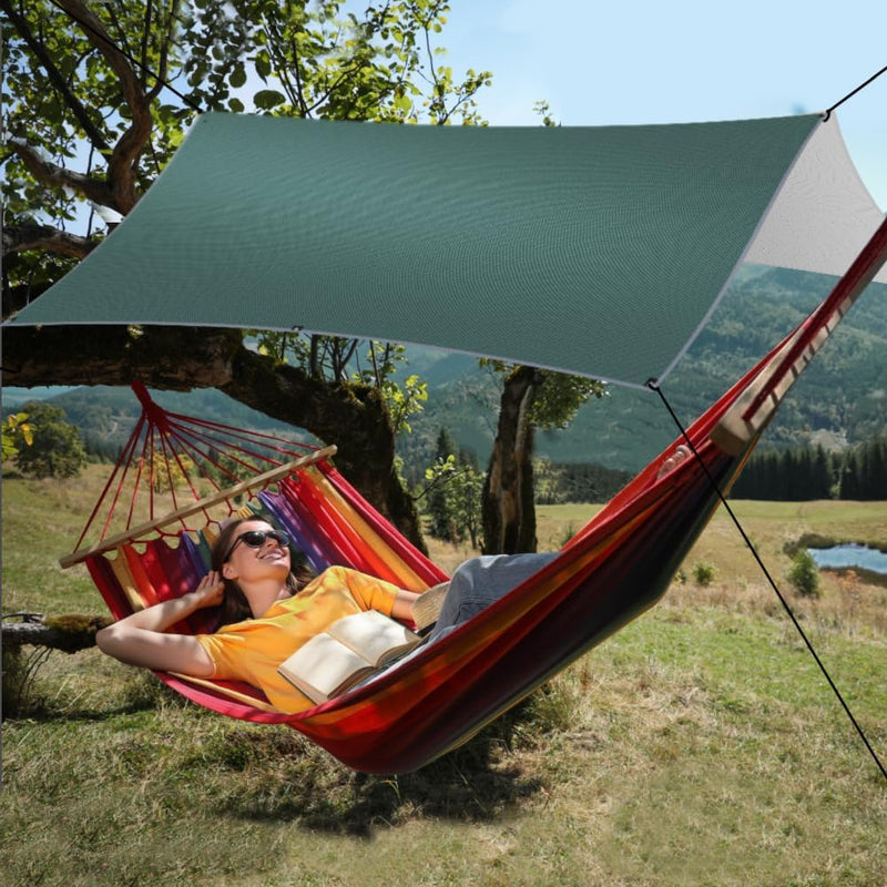 Charger l’image dans la visionneuse de galerie, Waterdicht tentzeil 3 x 3 meter van 210D polyester met 8 haringen en scheerlijnen – kampeertarp – hangmatbescherming - happygetfit.com
