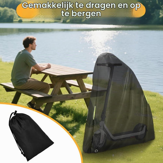 Waterdichte beschermhoes voor elektrische step van 210D Oxford met reflecterende strepen – scooterhoes – stepbescherming - happygetfit.com