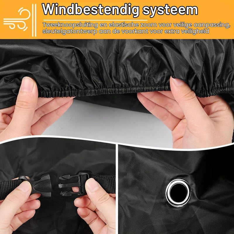 Charger l’image dans la visionneuse de galerie, Waterdichte beschermhoes voor elektrische step van 210D Oxford met reflecterende strepen – scooterhoes – stepbescherming - happygetfit.com

